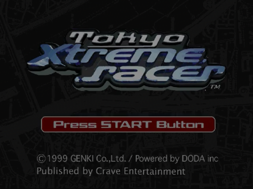Tokyo Xtreme Racer title screen for Sega Dreamcast